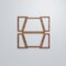 Ekena Millwork Medium Greeley Decorative Fretwork Wood Wall Panels, Walnut, 15 3/8"W x 15 3/8"H x 3/8"T WALW16X16X0375GLYWA - alternate 3